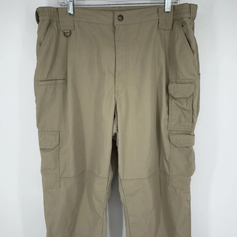 5.11 Tactical Cargo Pants Mens 40x30 Khaki Ripstop Utility Workwear‎ Gorpcore